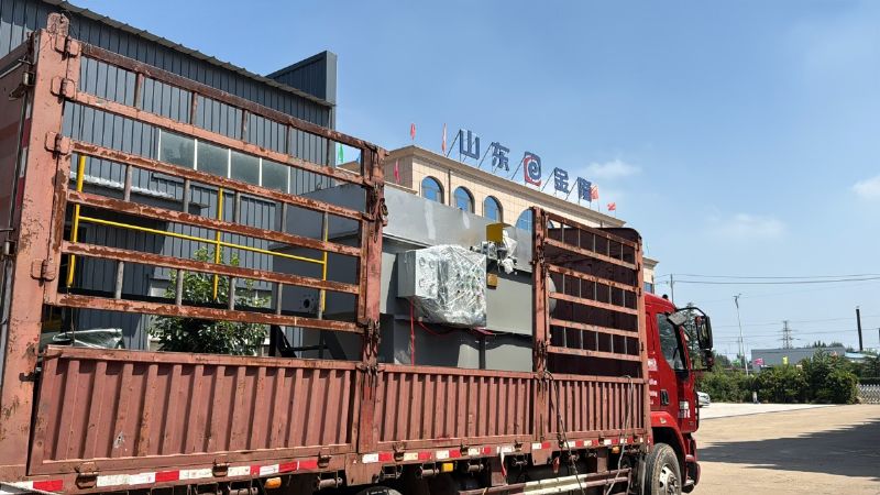 金日發(fā)貨！3立方平流式溶氣氣浮機助力水產加工污水處理 (2).JPG